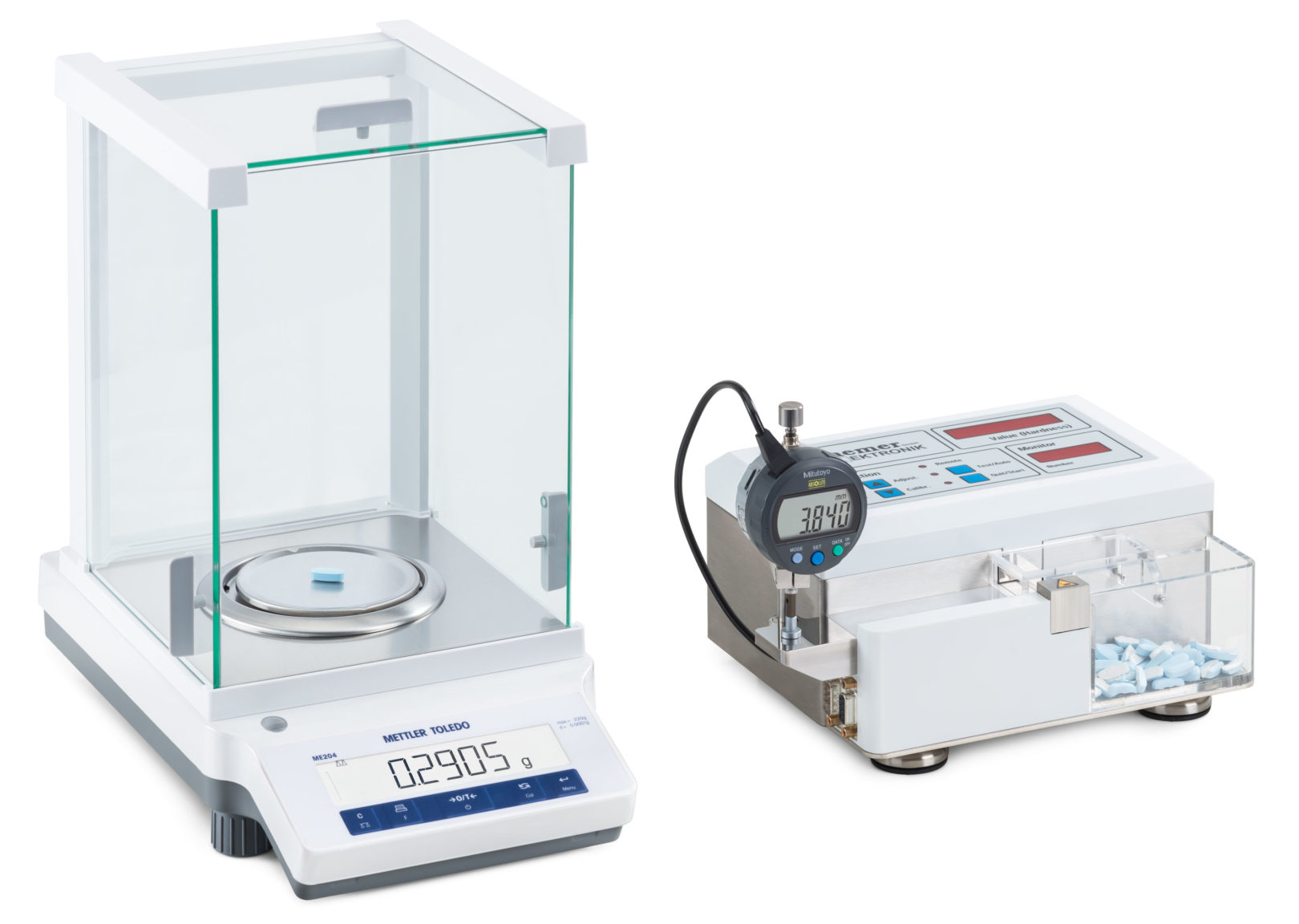 Simple manual tablet hardness tester for research & laboratory