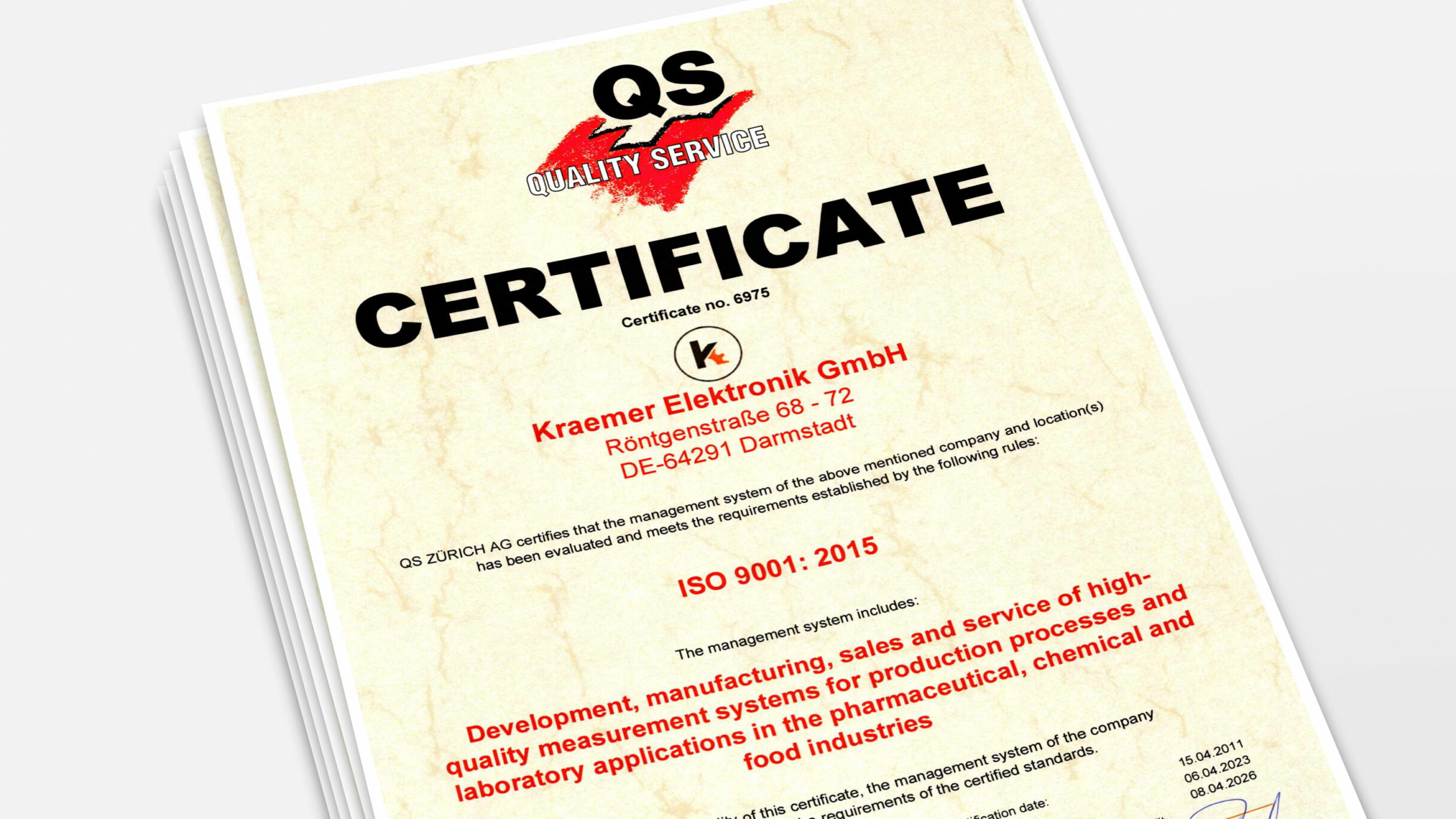 kraemer-elektronik-quality-service-certificate-en